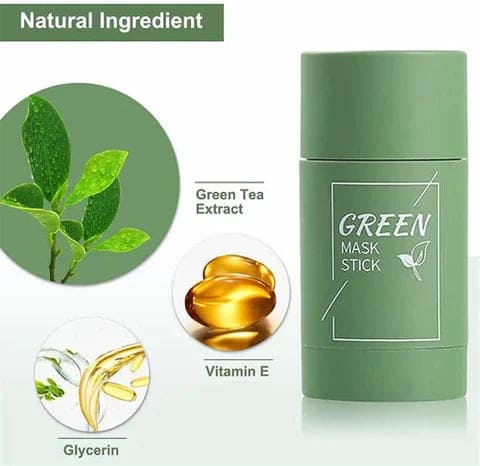 ✅¿Piel limpia, suave y sin puntos negros en minutos?¡SÍ! Y solo pagas cuando recibas tu pedido!"Mascarilla té Verde-Green Mask