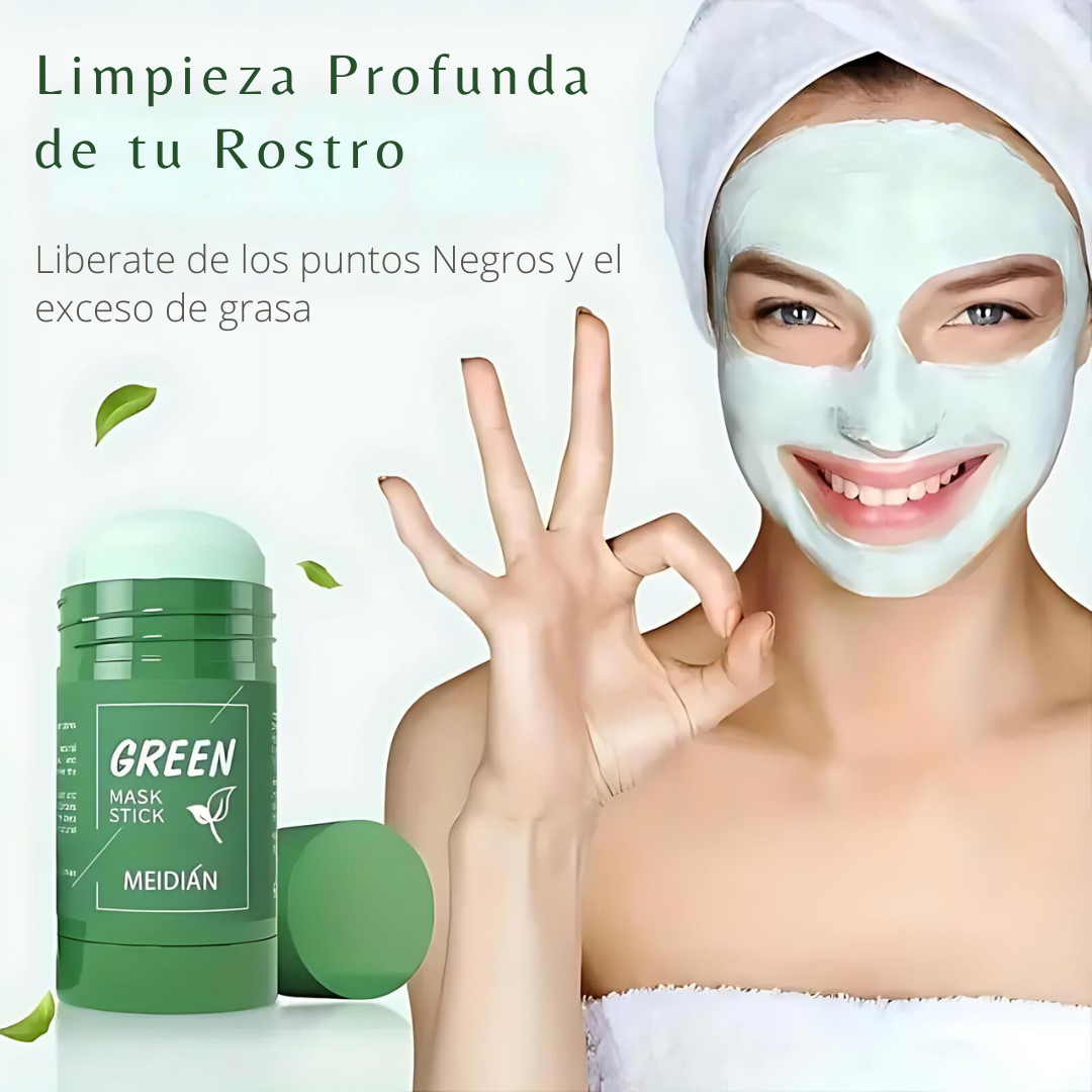 ✅¿Piel limpia, suave y sin puntos negros en minutos?¡SÍ! Y solo pagas cuando recibas tu pedido!"Mascarilla té Verde-Green Mask