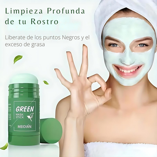 ✅¿Piel limpia, suave y sin puntos negros en minutos?¡SÍ! Y solo pagas cuando recibas tu pedido!"Mascarilla té Verde-Green Mask