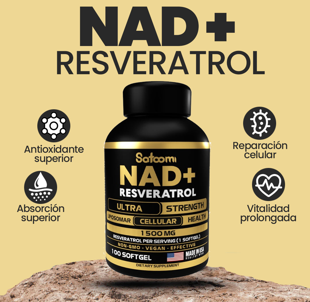 Restaura tua Juventud y Energía en Solo 7 Dias ”Con NAD+ & Resveratrol: El combo natural más poderoso para longevidad, enfoque mental y vitalidad total ¡Con Garantía o No Pagas!