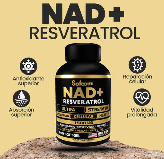 Restaura tua Juventud y Energía en Solo 7 Dias ”Con NAD+ & Resveratrol: El combo natural más poderoso para longevidad, enfoque mental y vitalidad total ¡Con Garantía o No Pagas!