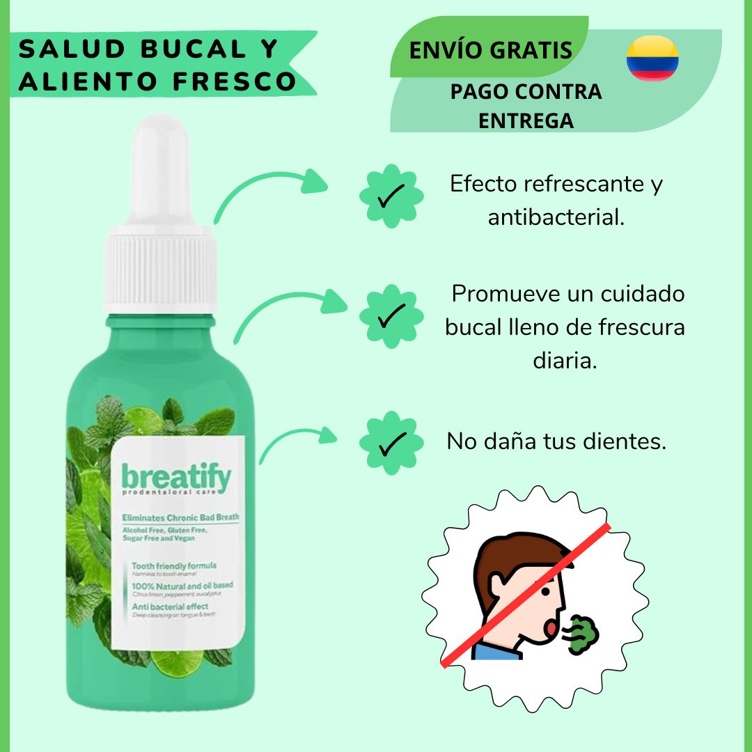 “Nunca Más Inseguro: Respira Mejor, Habla con Confianza y Siéntete Intocable” 🌬️ BREATIFY – Refrescante Bucal Premium que Transforma tu Presencia