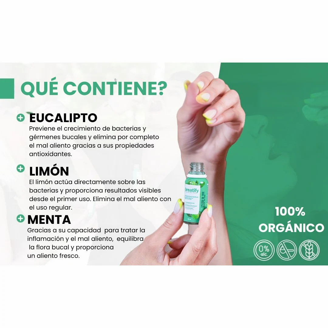 “Nunca Más Inseguro: Respira Mejor, Habla con Confianza y Siéntete Intocable” 🌬️ BREATIFY – Refrescante Bucal Premium que Transforma tu Presencia
